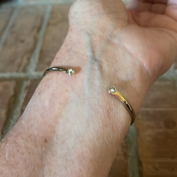 Kate Spade Gold Pave Crystal Open Cuff Bracelet - Picture 2 of 5